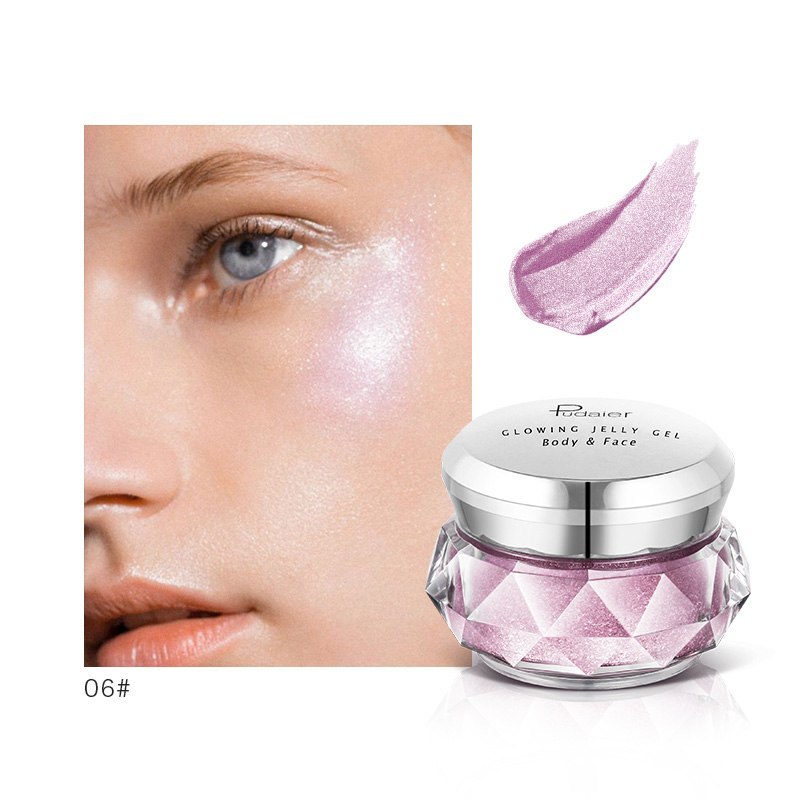 Gel surligneur pour le visage, Iluminador
ombre à paupières sirène, paillettes pour le corps, maquillage de festival.